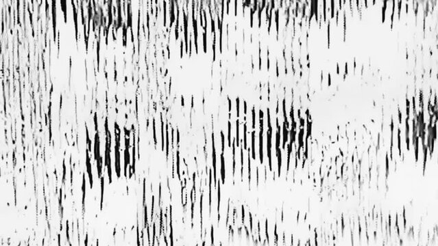 Glitch noise. Grunge overlay. Transmission error. Black and white analog flicker analog distortion on stripes texture background weathered effect for transition.