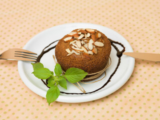 cupcake almonds