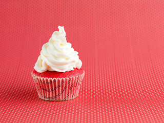 velvet cupcake with buttercream
