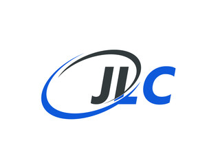 JLC letter creative modern elegant swoosh logo design