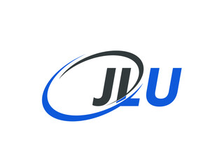 JLU letter creative modern elegant swoosh logo design