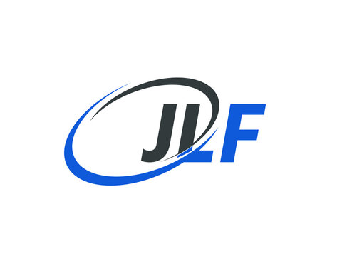 JLF letter creative modern elegant swoosh logo design