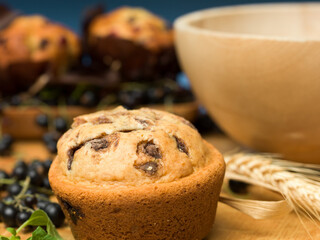 traditional blackcurrant muffins