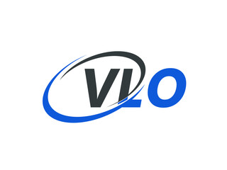 VLO letter creative modern elegant swoosh logo design