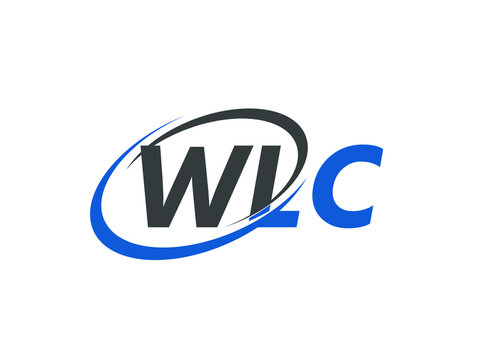 WLC letter creative modern elegant swoosh logo design