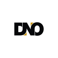 DNO letter monogram logo design vector - 484818251