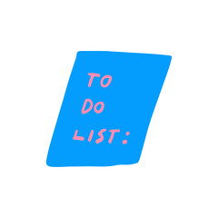 Post it vector illustration in flat color design