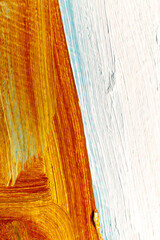 Orange and white oil paint