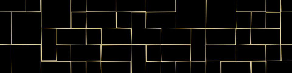 Naklejka premium Offset Quads generative art background art illustration