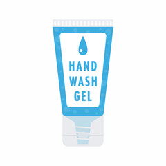 Alcohol gel. Hand wash gel vector. Hand wash gel symbol.