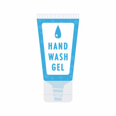 Alcohol gel. Hand wash gel vector. Hand wash gel symbol.