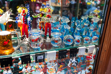 Fototapeta premium Display of Murano glass