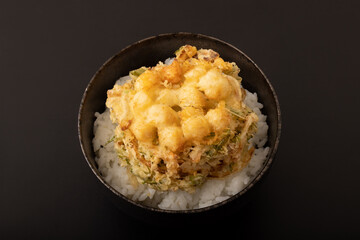 小柱かき揚げ丼