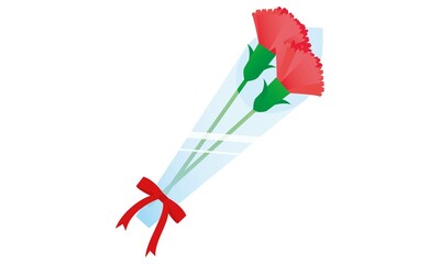 母の日のカーネーションの花束
