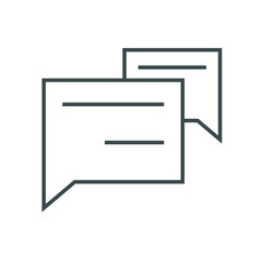Vector illustration of chat icon symbol