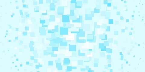 Light BLUE vector background with rectangles. New abstract illustration with rectangular shapes. Design for your business promotion.