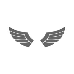 the wings logo. vector illustration