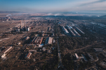 Obraz premium Plant Pipes And Air Pollution