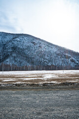 road to baikal, ice of baikal, blue ice of baikal with methane bubbles, transparent ice of baikal,...