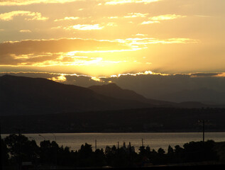 Sunset in greece