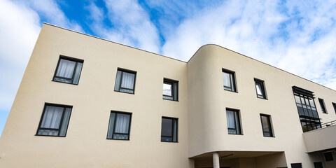 view of a new housing construction