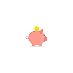 Piggy bank for storing or investing money. 