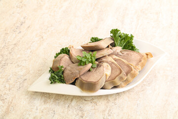 Sliced Pork Tongue snack appetizer