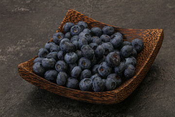 Ripe sweet tasty blueberries heap