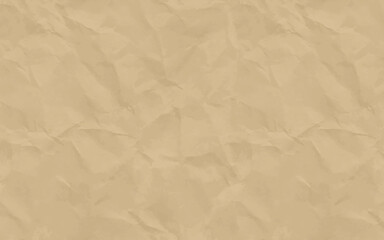 Crumpled paper background. Realistic textured recycled brown paper image JPG