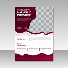Corporate Business flyer template vector design, Flyer Template abstract shape used for business poster layout, IT Company flyer, corporate banners, and leaflets. Graphic design layout.