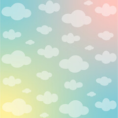 seamless background with clouds