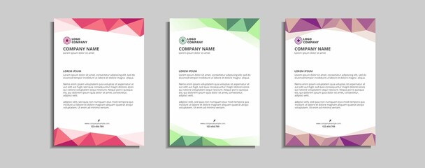 modern corporate letterhead template design