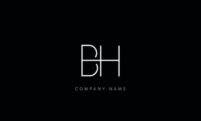 BH, HB, BH, Letters Logo Monogram