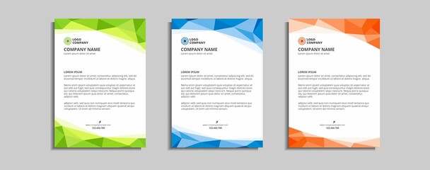 modern corporate letterhead template design