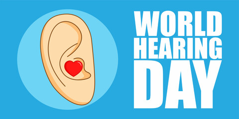 Vector illustration for World Hearing Day