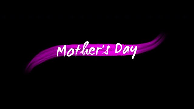 Mothers Day with pink brush texture, motion holidays, fashion and Mothers day style background