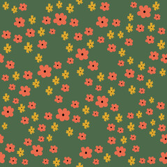 Seamless pattern for Valentine's Day with cute hand drawn elements