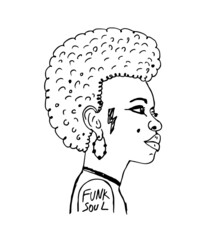 Disco funk punk graphic design vector art