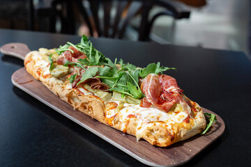 Pizza on a plate