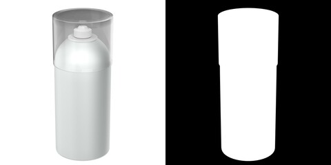 3D rendering illustration of a shaving foam bottle
