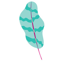Abstract bright foliage. Flat illustration.