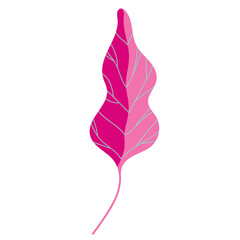 Abstract bright foliage. Flat illustration.