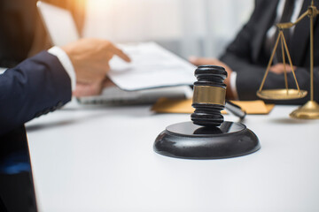 justice and law concept.Male judge Consultation and legal concepts, lawyers, 