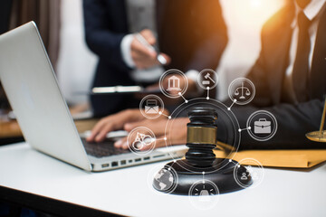 justice and law concept.Male judge Consultation and legal concepts, lawyers, 