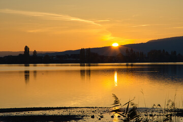 Naklejka premium Sonnenuntergang am Bodensee