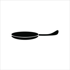 frying pan icon, vector, illustration, symbol