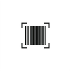 barcode icon, vector, illustration, symbol