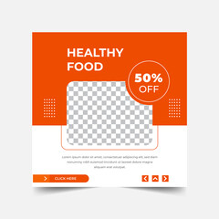 Food Social Media Post Design template