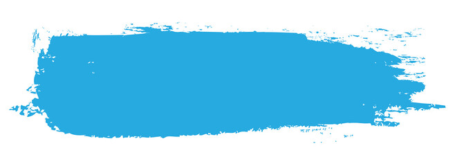 Blue brush stroke isolated on white background. Trendy brush stroke vector for blue ink paint, grunge backdrop, dirt banner, watercolor design and dirty texture. Brush stroke vector