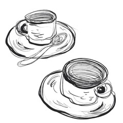 Sketch of couple of cups